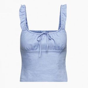 Wilfred Boheme Linen Bustier Soft Iris